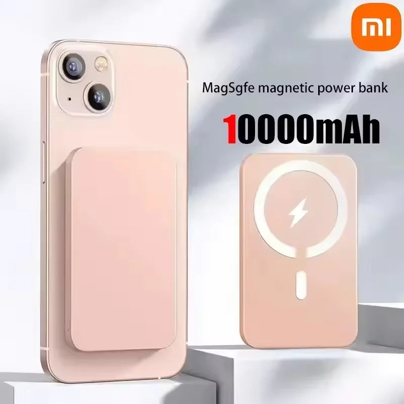 Xiaomi 500000mAh Magnetic PowerBank Wireless PD 22.5W Fast Charger For Magsafe Portable Auxiliary Battery For Iphone 17 16 15