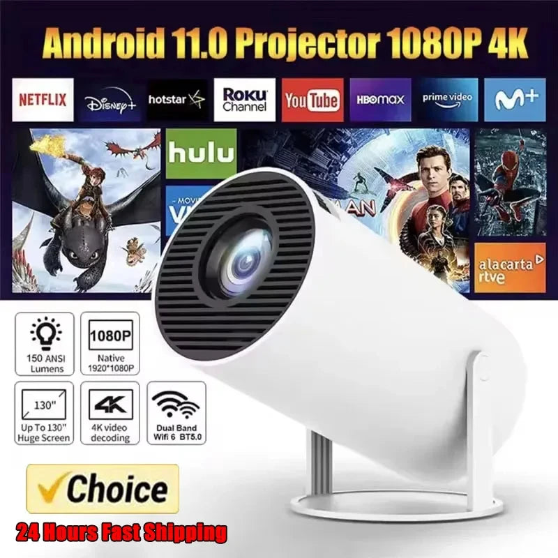 Magcubic Projector HY300 PRO 4K Android 11 Dual Wifi6 290ANSI Allwinner H713 BT5.0 1080P 1280*720P Home Cinema Outdoor Projetor