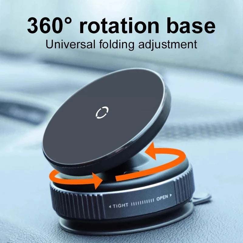 Xiaomi Magsafe Car Phone Holder Suction Cup Vacuum Magnetic Phone Stand 360° rotatable and Foldable Suction Cup Phone Holder